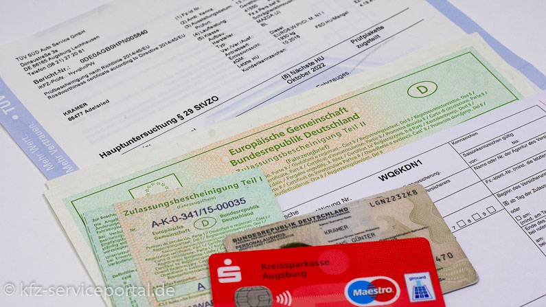 Unterlagen für den Antrag auf das Saisonkennzeichen.