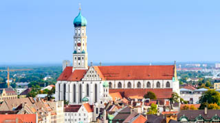 Augsburg mit dem Blick auf St. Ulrich und Afra