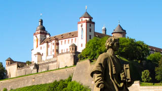 Würzburg mit dem Blick auf die Festung Marienberg