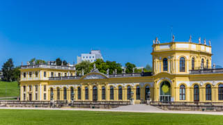 Schloss Wilhelmshöhe in Kassel, heutige Nutzung als Museum und Antikensammlung und Gemäldegalerie