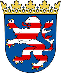Das Wappen des Bundeslandes Hessen