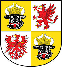 Das Wappen des Bundeslandes Mecklenburg-Vorpommern